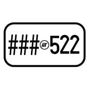 icono placa vector